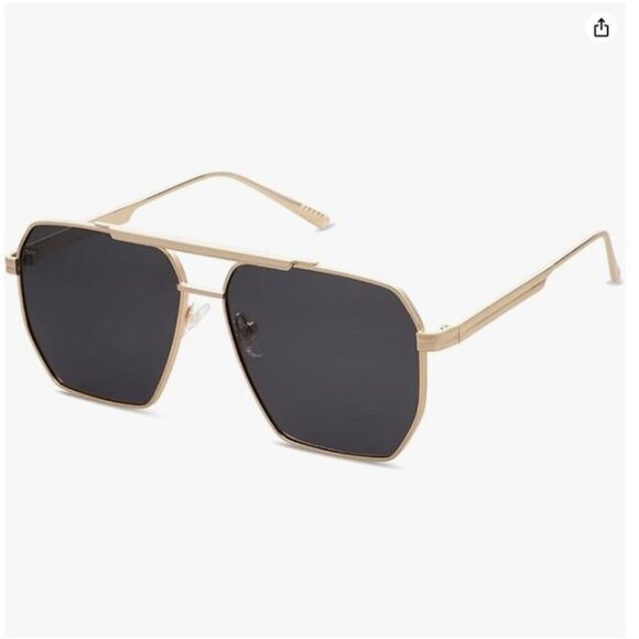 Polarized Sunglasses Vintage Shades UV400 Classic Large Metal Sun Glasses